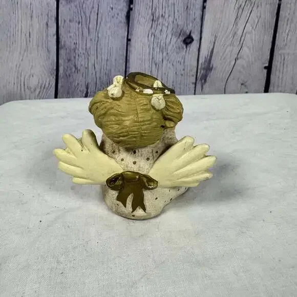 1997 Zondervan Girl Angel Business Card Holder Desktop Decoration Figurine - Picture 4 of 6